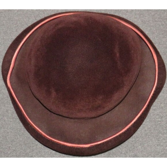 Vintage Lewees Philadelphia Merrimac Velour Regale Brown Bowler Hat main image 11